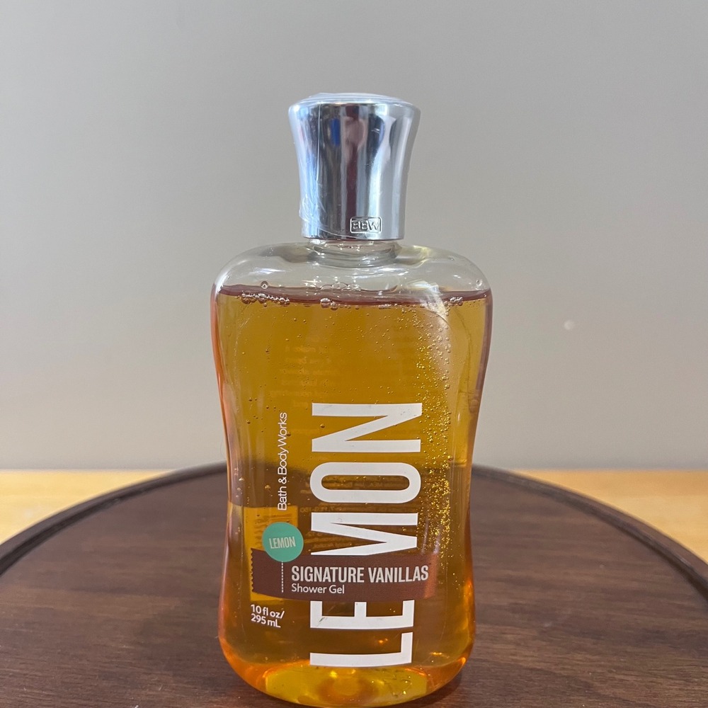 Vtg Bath & Body Works Signature Vanillas‎ Lemon Shower Gel 10oz Y2K Discontinued